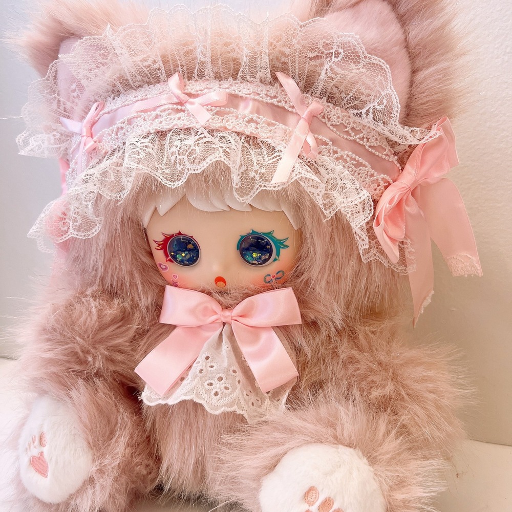 YUNNI 600% Together With You "Pink Kitten + Two Set Special Glitter Eyes" Plush